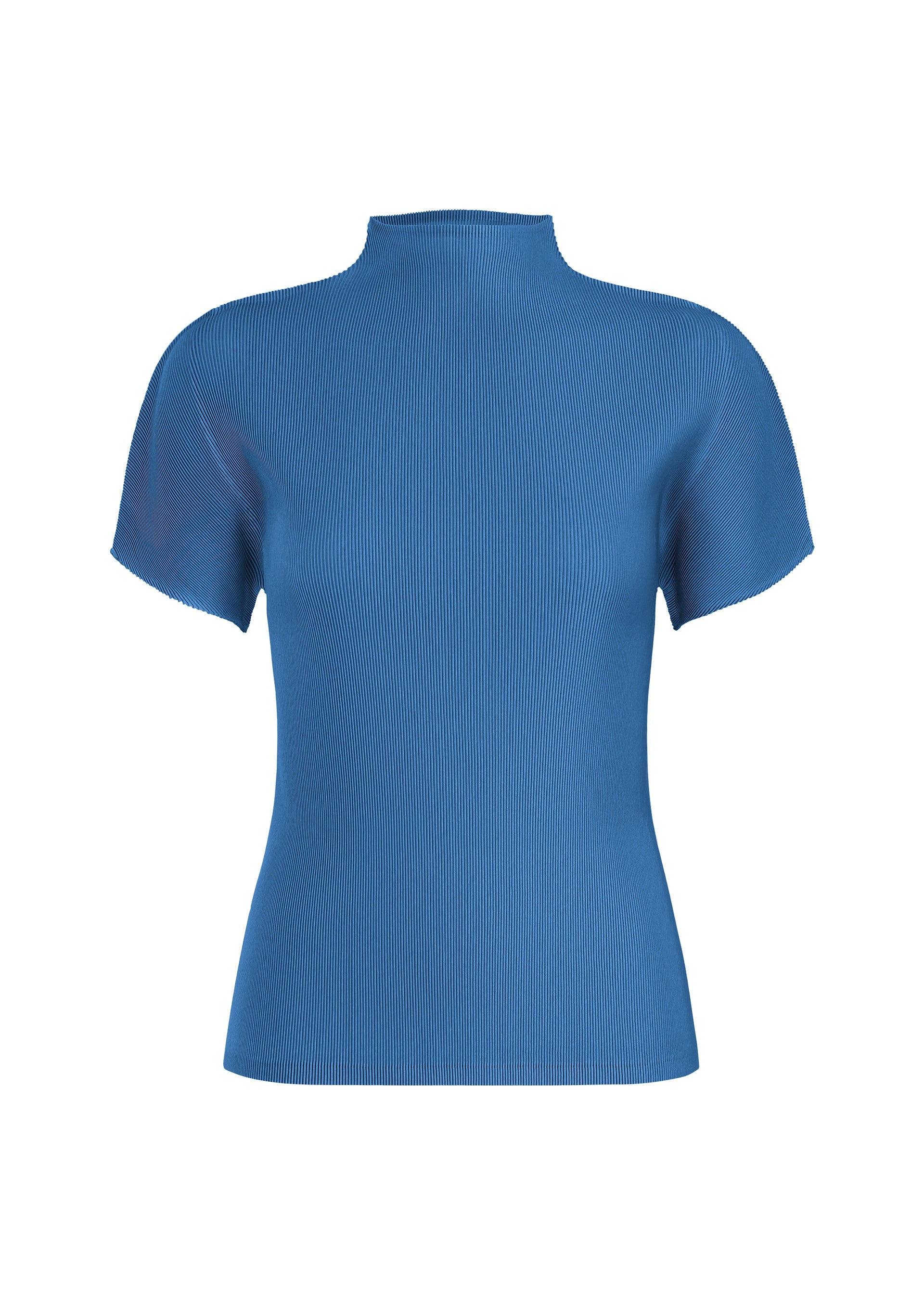 A product shot of the PLEATS PLEASE ISSEY MIYAKE MIST JUNE top in blue (72).