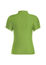 A detail shot of the PLEATS PLEASE ISSEY MIYAKE MIST JUNE top.