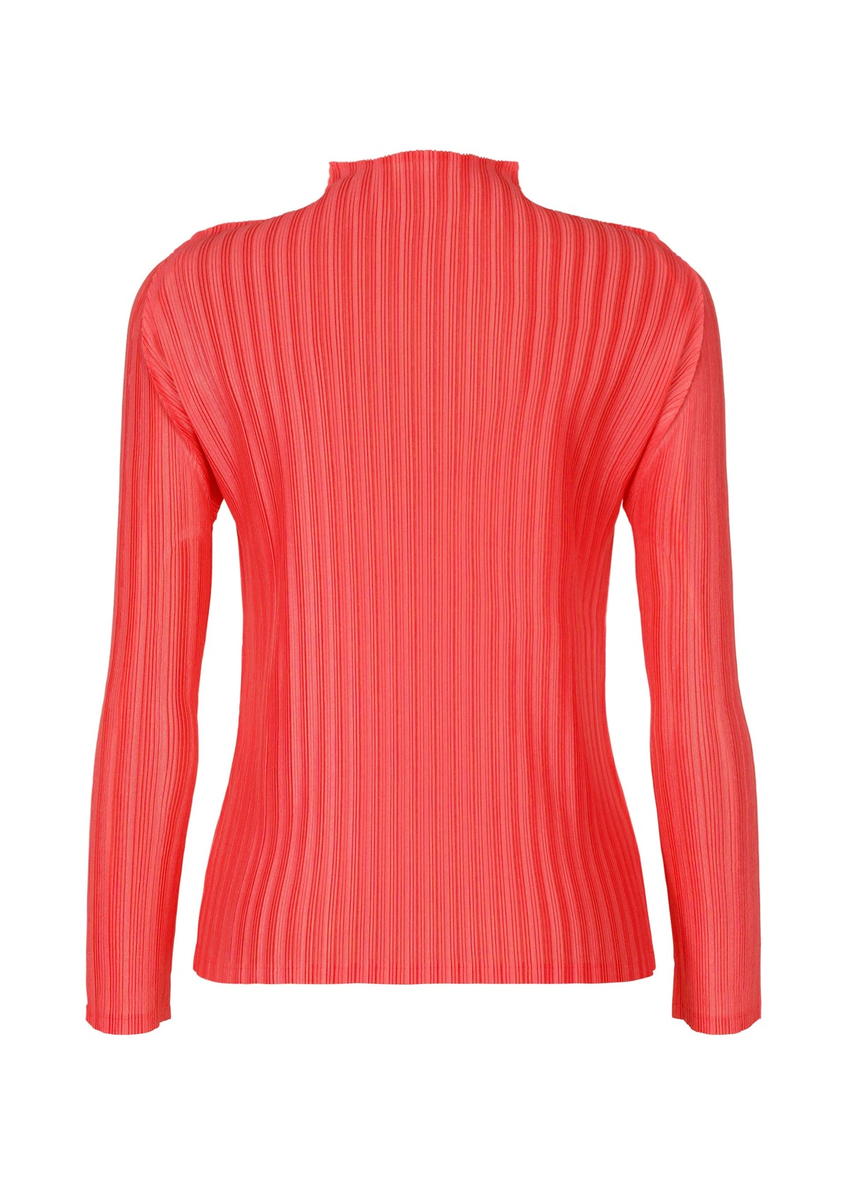 A detail shot of the PLEATS PLEASE ISSEY MIYAKE RIB PLEATS JANUARY top.