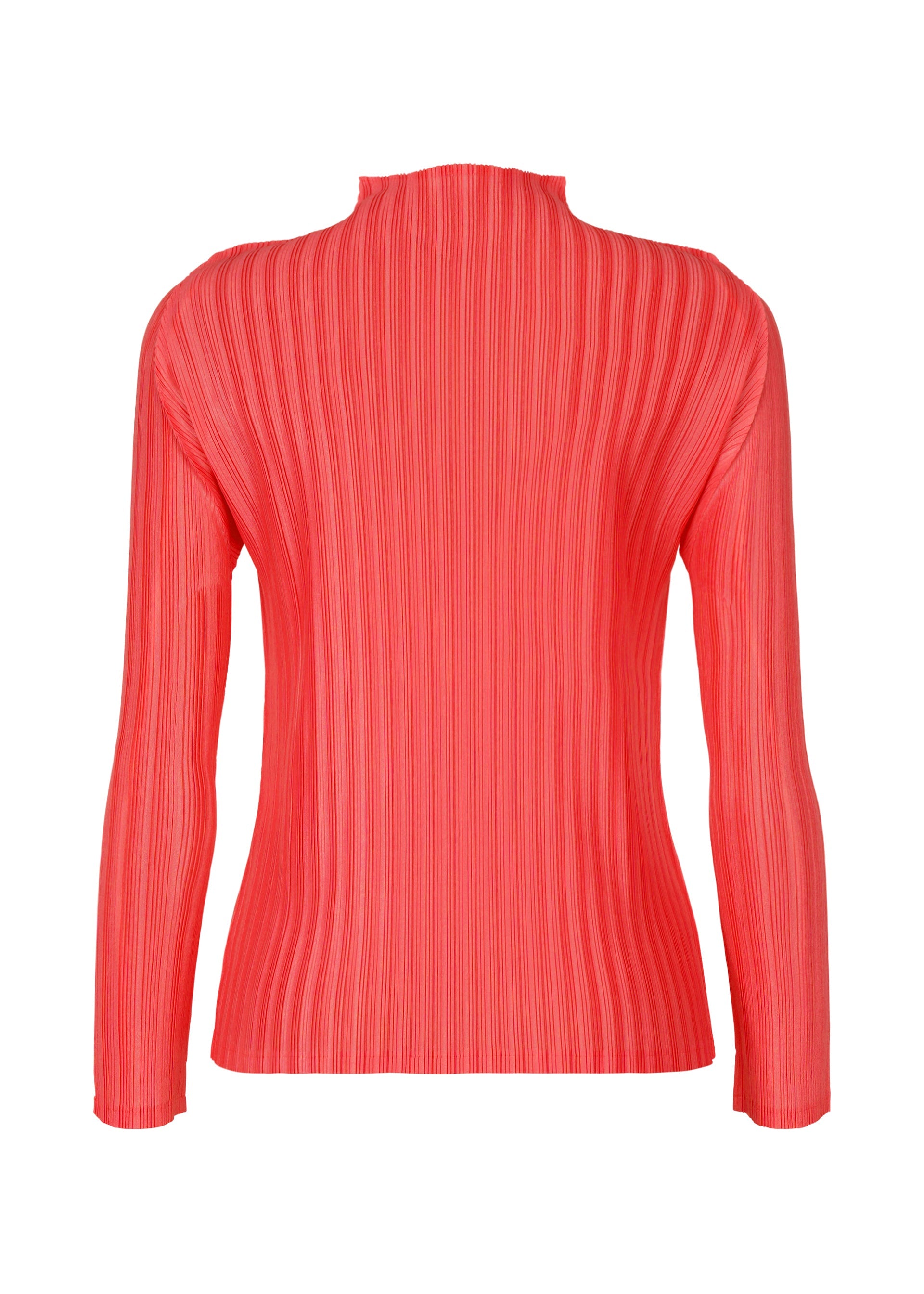 A detail shot of the PLEATS PLEASE ISSEY MIYAKE RIB PLEATS JANUARY top.