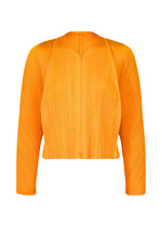 A product shot of the PLEATS PLEASE ISSEY MIYAKE LANTERN jacket in orange yellow (31).