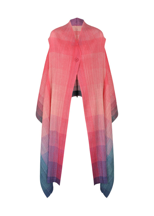 A product shot of the PLEATS PLEASE ISSEY MIYAKE PHOTON vest in pink (22).