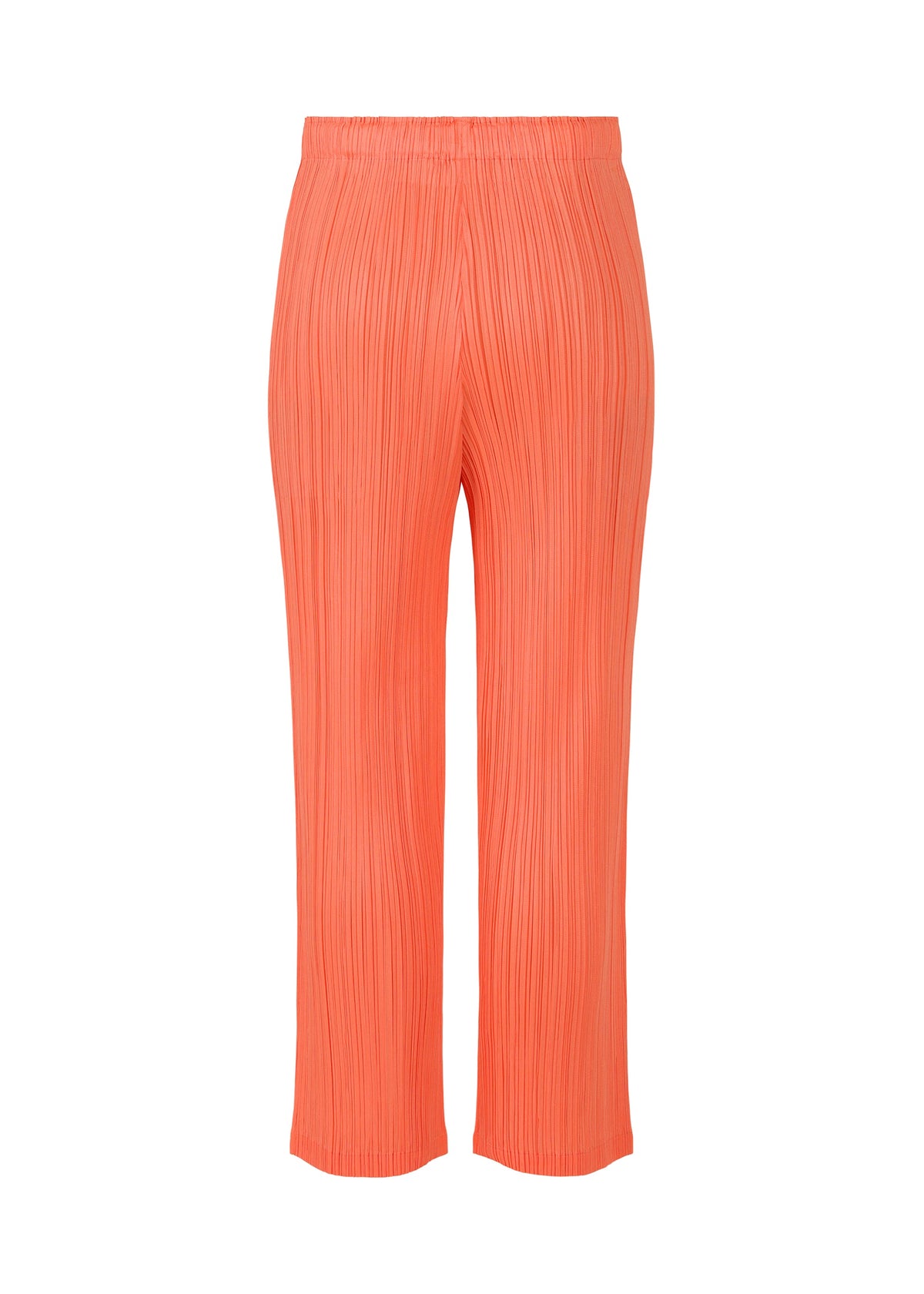 A detail shot of the PLEATS PLEASE ISSEY MIYAKE MONTHLY COLORS MAY trousers.