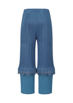 A detail shot of the PLEATS PLEASE ISSEY MIYAKE TWINKLE trousers.