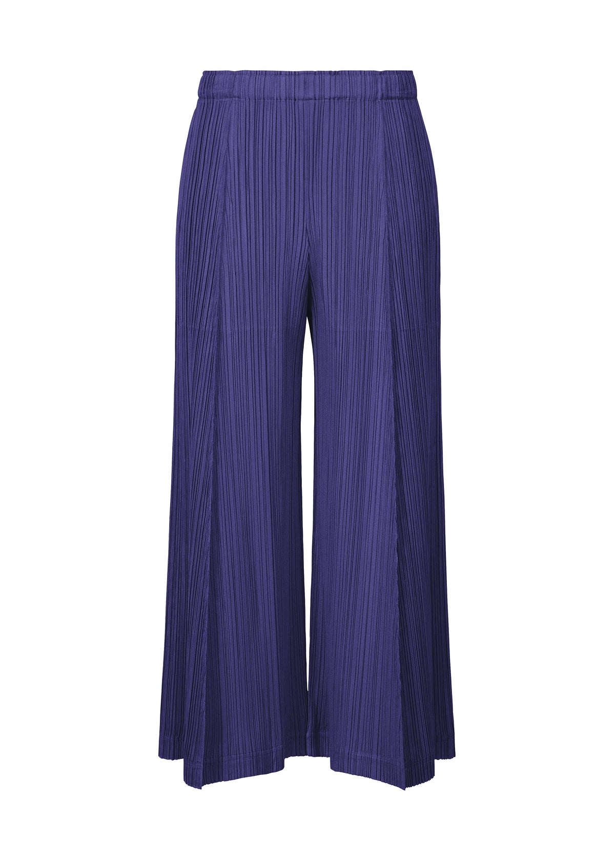 A product shot of the PLEATS PLEASE ISSEY MIYAKE THICKER BOTTOMS 1 trousers in blue (72).