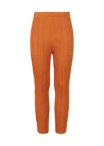 A product shot of the PLEATS PLEASE ISSEY MIYAKE THICKER BOTTOMS 2 trousers in light brown (43).
