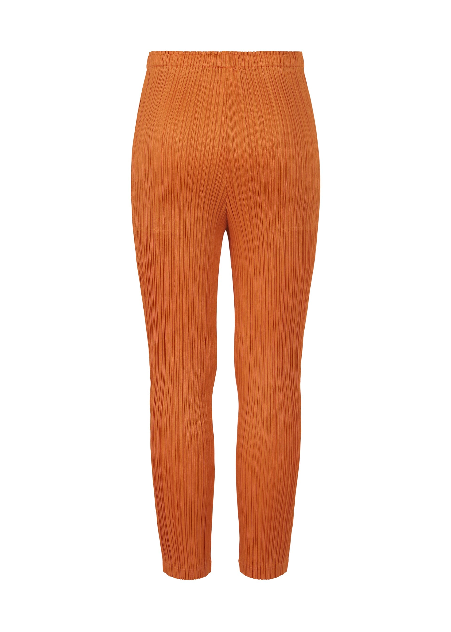 A detail shot of the PLEATS PLEASE ISSEY MIYAKE THICKER BOTTOMS 2 trousers.