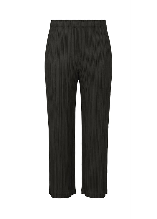 A product shot of the PLEATS PLEASE ISSEY MIYAKE THICKER BOTTOMS 2 trousers in black (15).