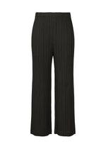 A product shot of the PLEATS PLEASE ISSEY MIYAKE THICKER BOTTOMS 2 trousers in black (15).