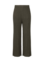 A product shot of the PLEATS PLEASE ISSEY MIYAKE THICKER BOTTOMS 2 trousers in steel grey (18).