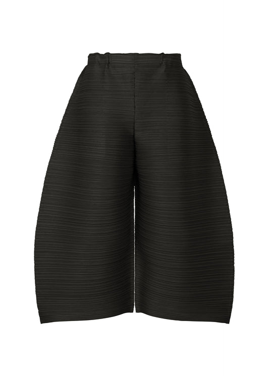 A product shot of the PLEATS PLEASE ISSEY MIYAKE THICKER BOTTOMS 2 trousers in black (15).