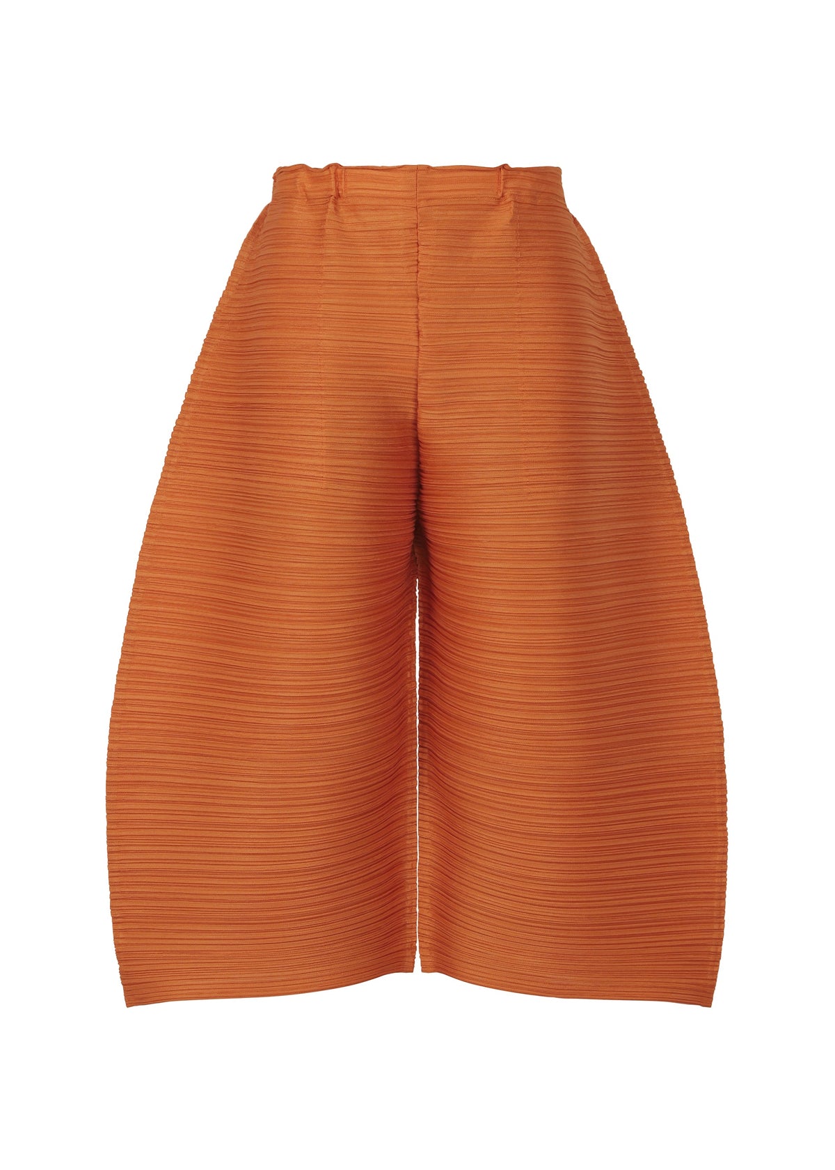 A product shot of the PLEATS PLEASE ISSEY MIYAKE THICKER BOTTOMS 2 trousers in light brown (43).