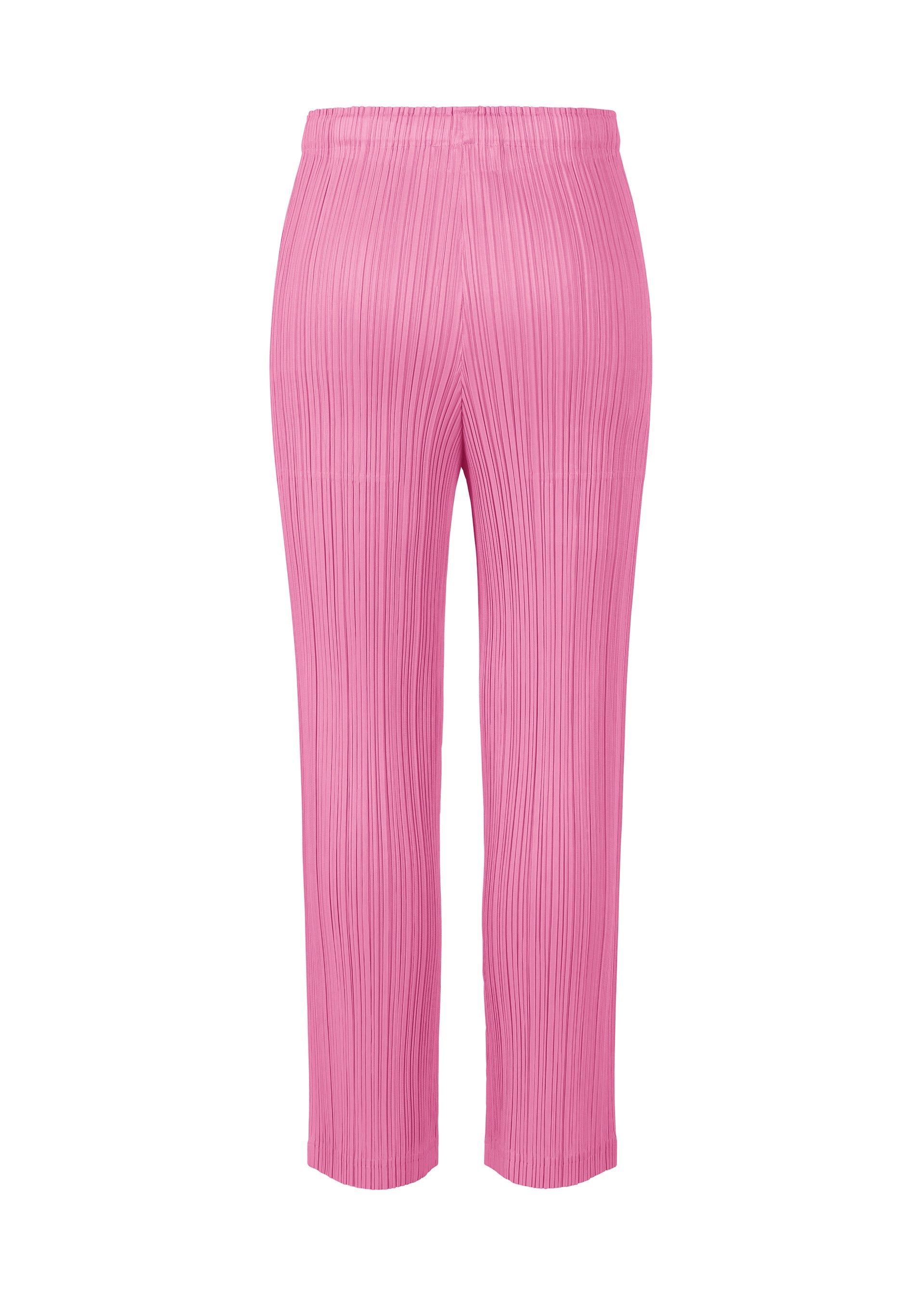 A detail shot of the PLEATS PLEASE ISSEY MIYAKE LOOP BOTTOMS trousers.