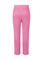 A detail shot of the PLEATS PLEASE ISSEY MIYAKE LOOP BOTTOMS trousers.
