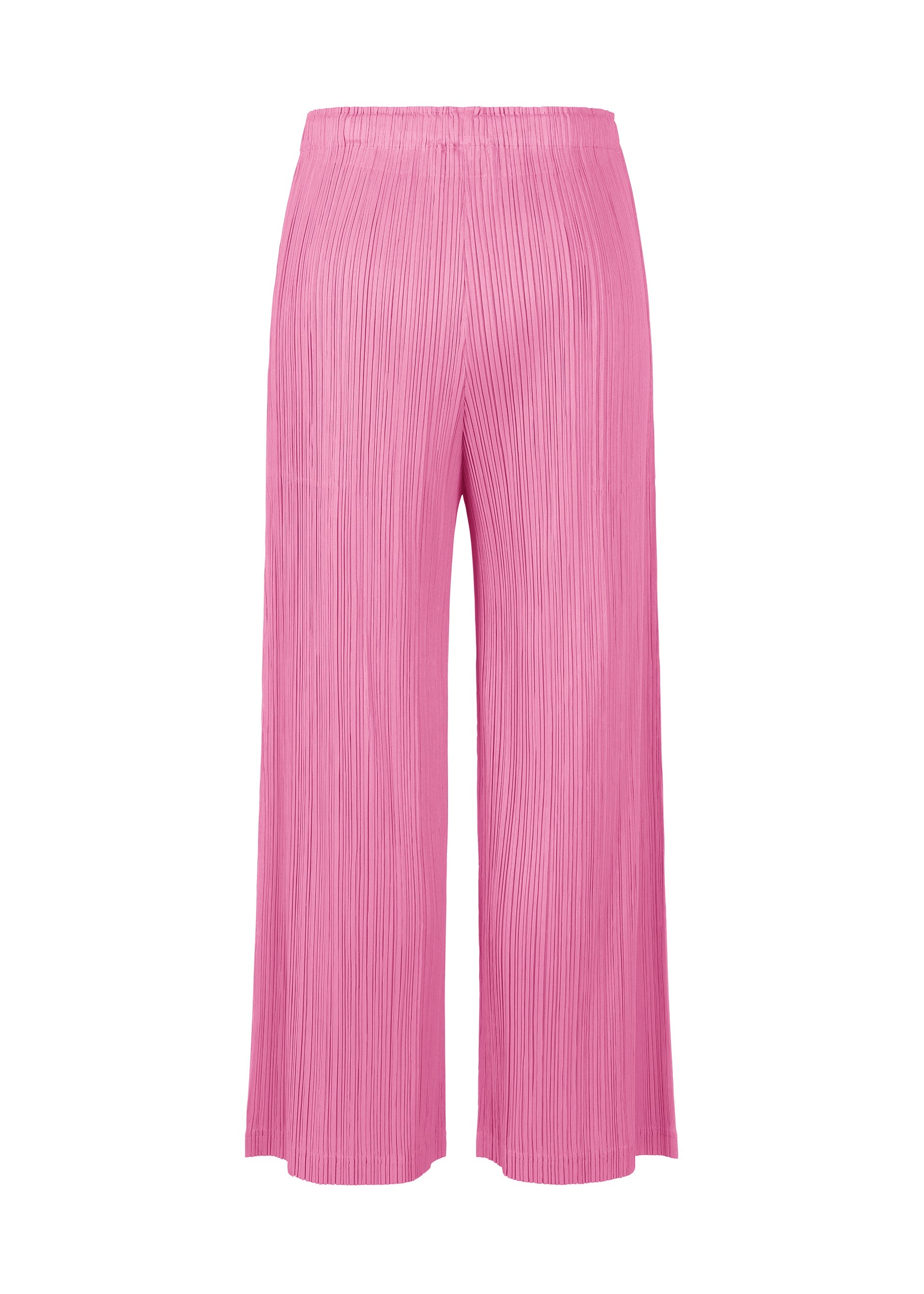 A detail shot of the PLEATS PLEASE ISSEY MIYAKE LOOP BOTTOMS trousers.