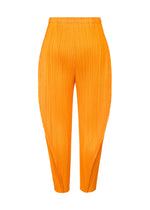 A detail shot of the PLEATS PLEASE ISSEY MIYAKE LANTERN trousers.