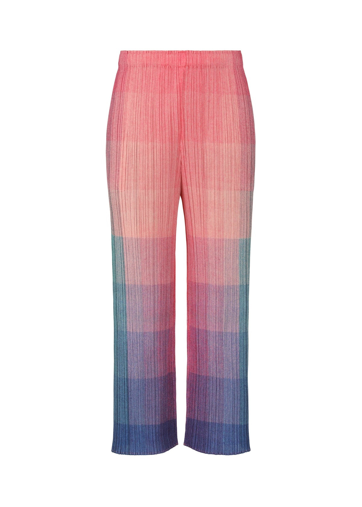 A product shot of the PLEATS PLEASE ISSEY MIYAKE PHOTON trousers in pink (22).