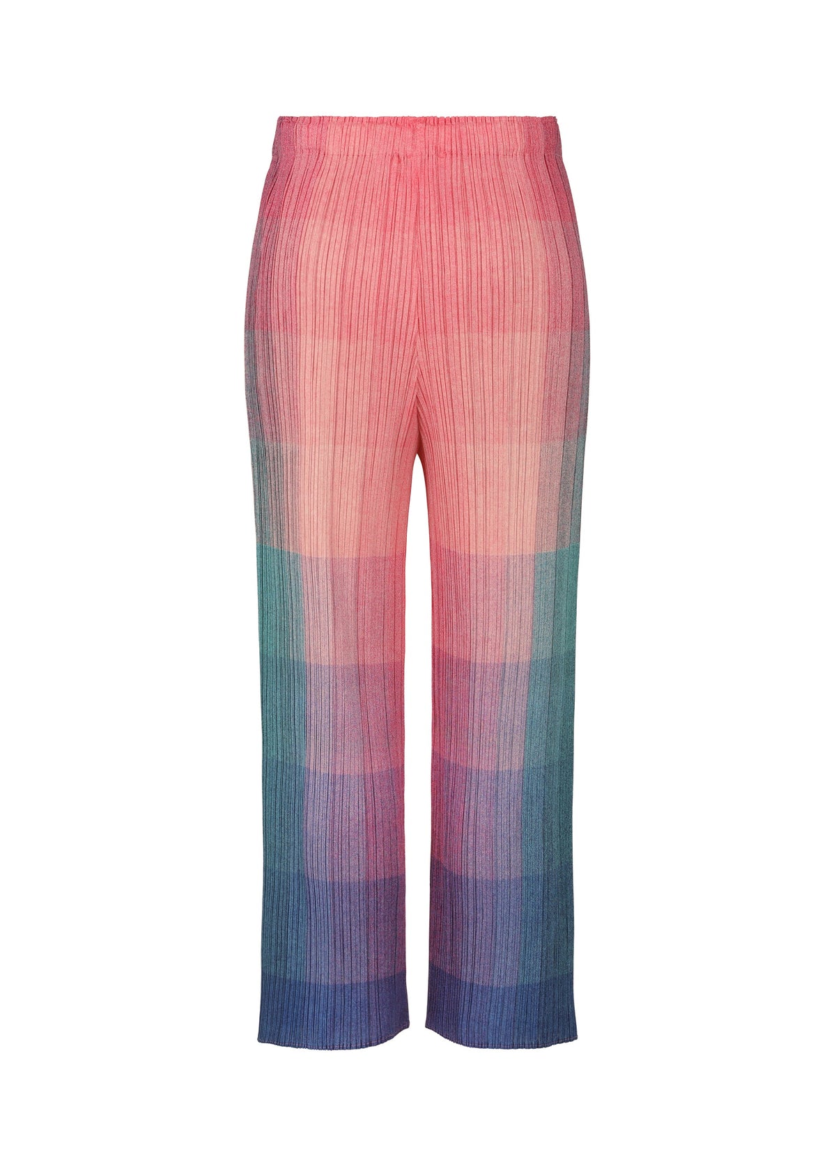 A detail shot of the PLEATS PLEASE ISSEY MIYAKE PHOTON trousers.