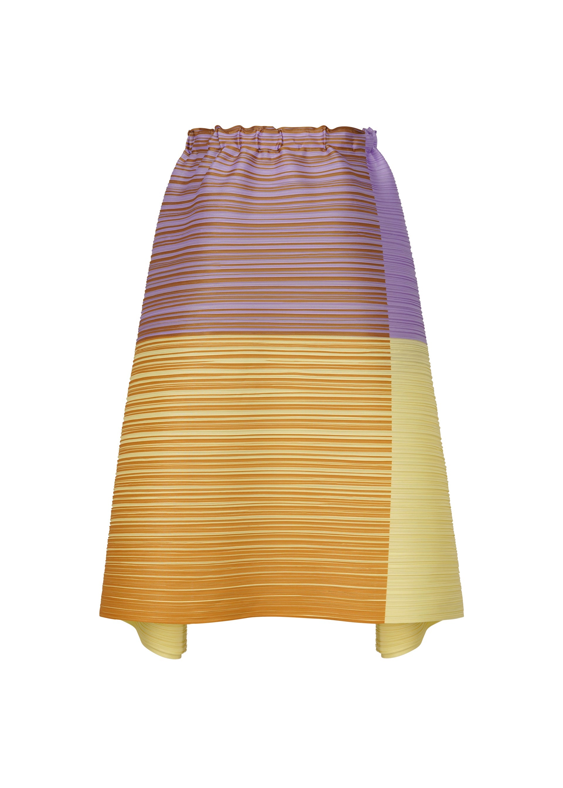 A detail shot of the PLEATS PLEASE ISSEY MIYAKE PHOTON BOUNCE skirt.