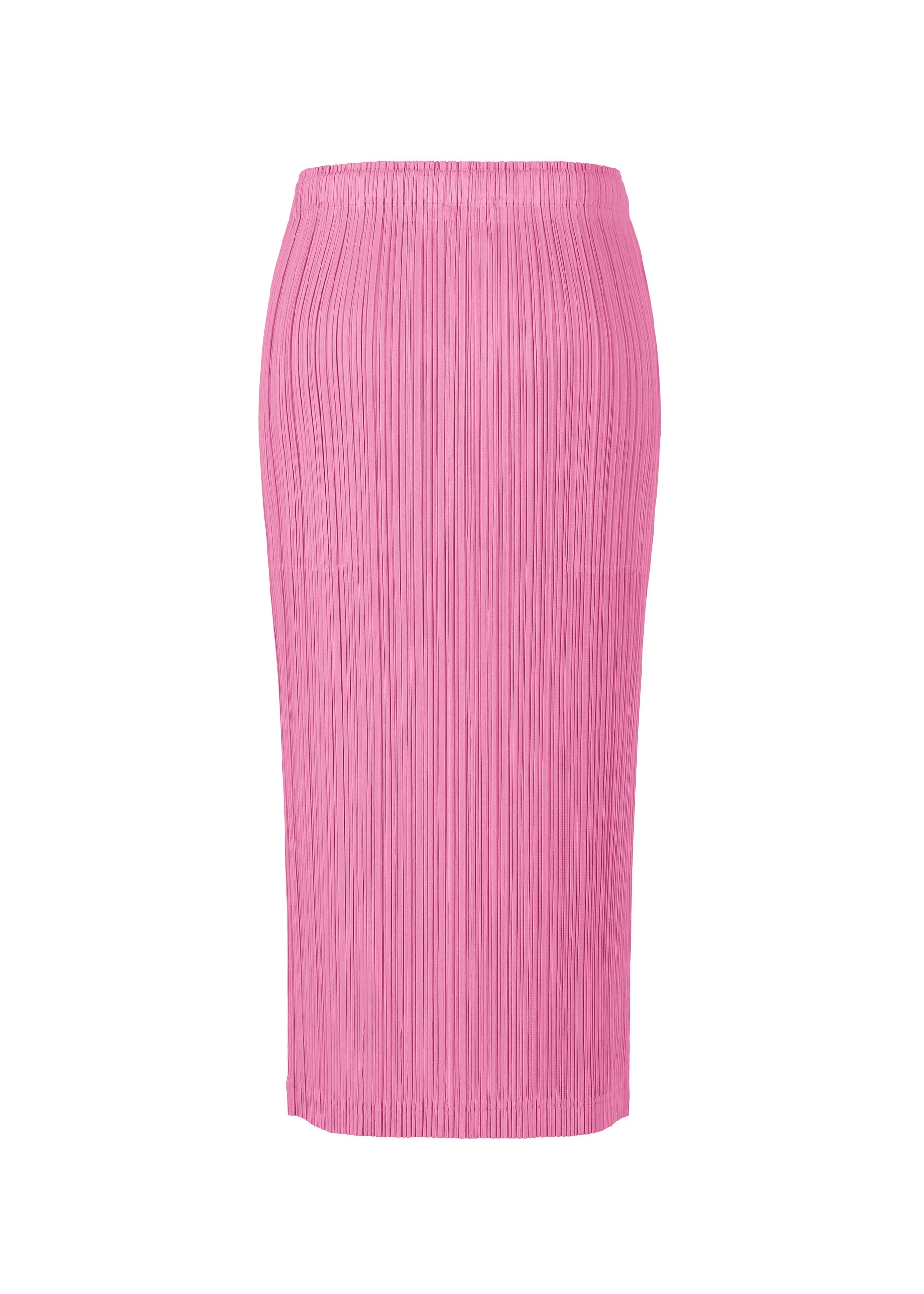 A detail shot of the PLEATS PLEASE ISSEY MIYAKE LOOP BOTTOMS skirt.