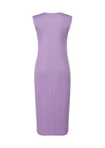 A detail shot of the PLEATS PLEASE ISSEY MIYAKE MONTHLY COLORS APRIL dress.
