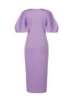 A detail shot of the PLEATS PLEASE ISSEY MIYAKE MONTHLY COLORS APRIL dress.