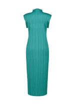 A detail shot of the PLEATS PLEASE ISSEY MIYAKE MONTHLY COLORS : JUNE dress.