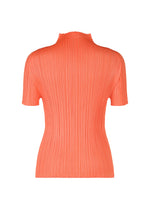 A detail shot of the PLEATS PLEASE ISSEY MIYAKE MONTHLY COLORS MAY top.