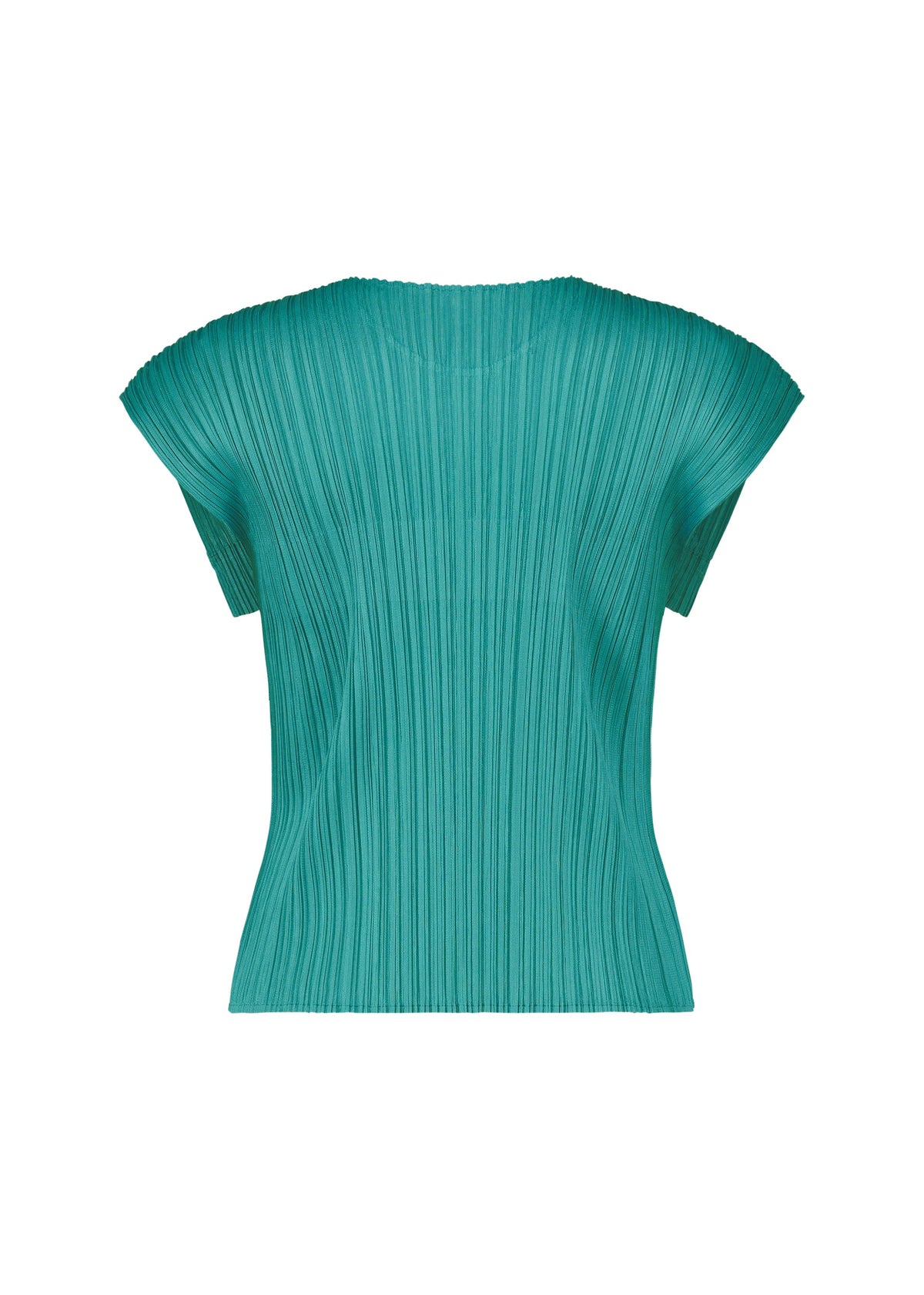A detail shot of the PLEATS PLEASE ISSEY MIYAKE MONTHLY COLORS : JUNE top.
