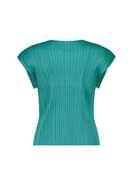 A detail shot of the PLEATS PLEASE ISSEY MIYAKE MONTHLY COLORS : JUNE top.