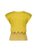 A detail shot of the PLEATS PLEASE ISSEY MIYAKE TWINKLE top.