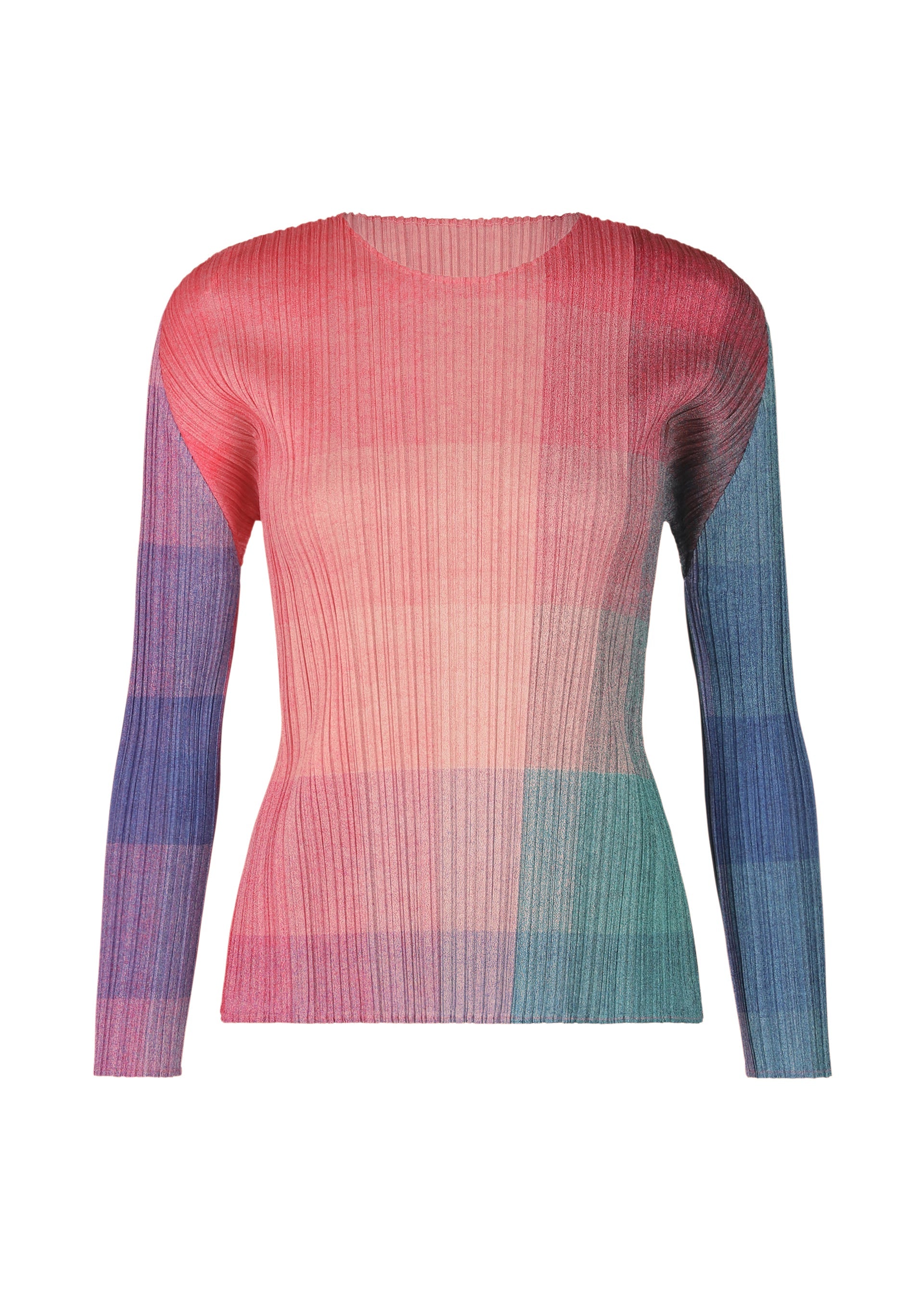 A product shot of the PLEATS PLEASE ISSEY MIYAKE PHOTON top in pink (22).