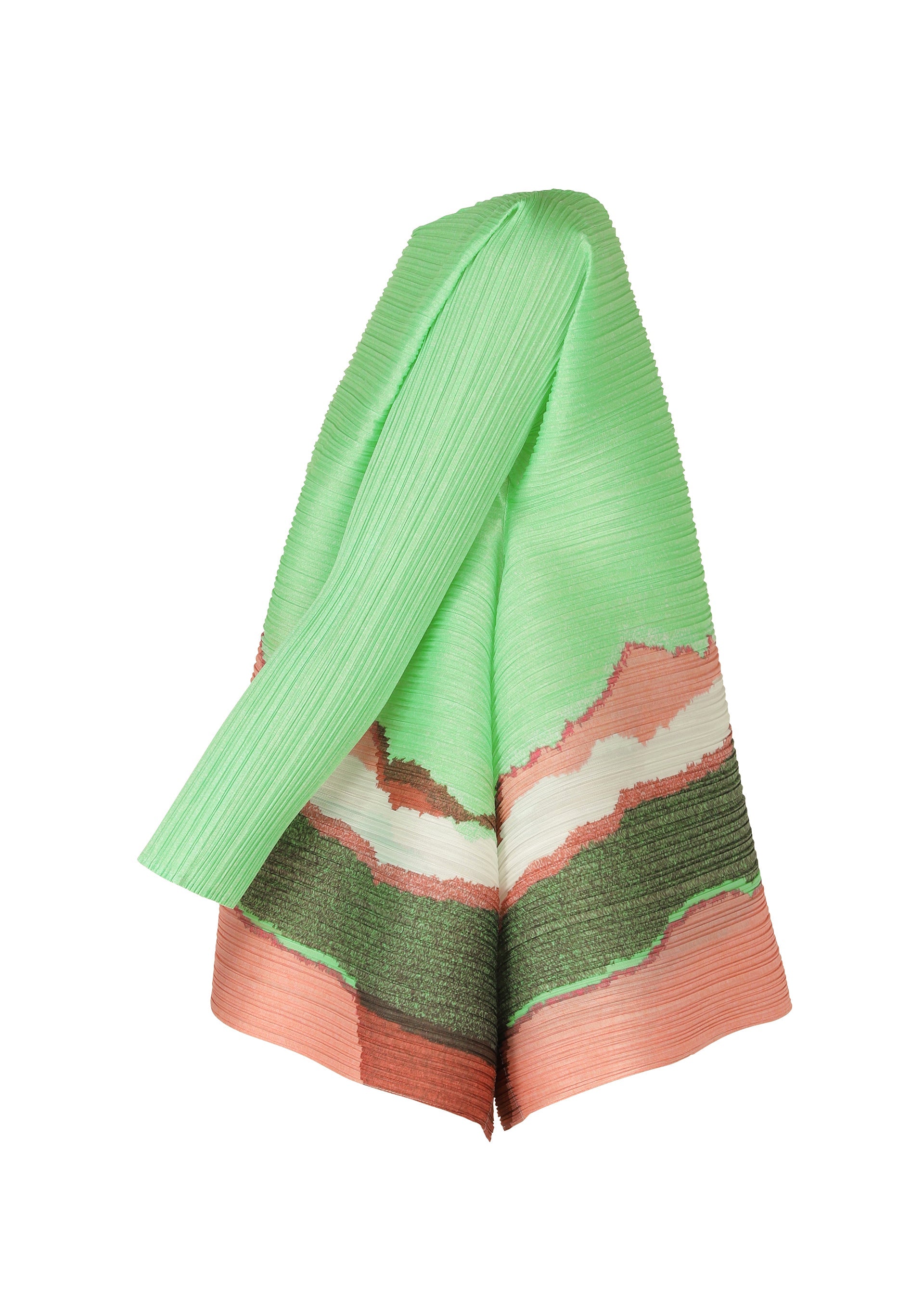 A detail shot of the PLEATS PLEASE ISSEY MIYAKE GRAINY COLORS top.