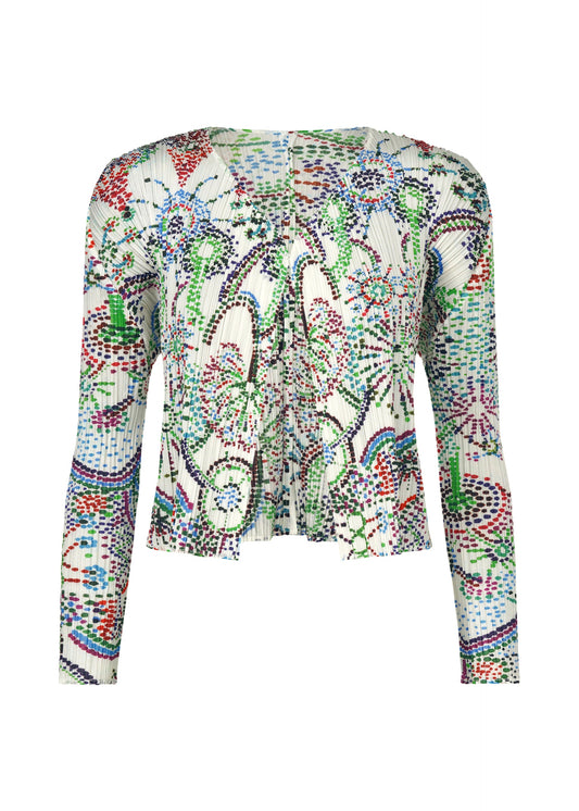 A product shot of the PLEATS PLEASE ISSEY MIYAKE LIGHT FESTIVAL cardigan in .