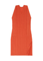 A detail shot of the PLEATS PLEASE ISSEY MIYAKE MONTHLY COLORS FEBRUARY tunic.