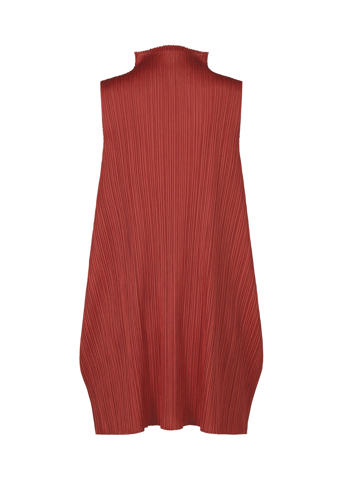 A detail shot of the PLEATS PLEASE ISSEY MIYAKE LAMP SHADE tunic.