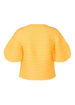 A detail shot of the PLEATS PLEASE ISSEY MIYAKE MUSHROOM KNIT top.