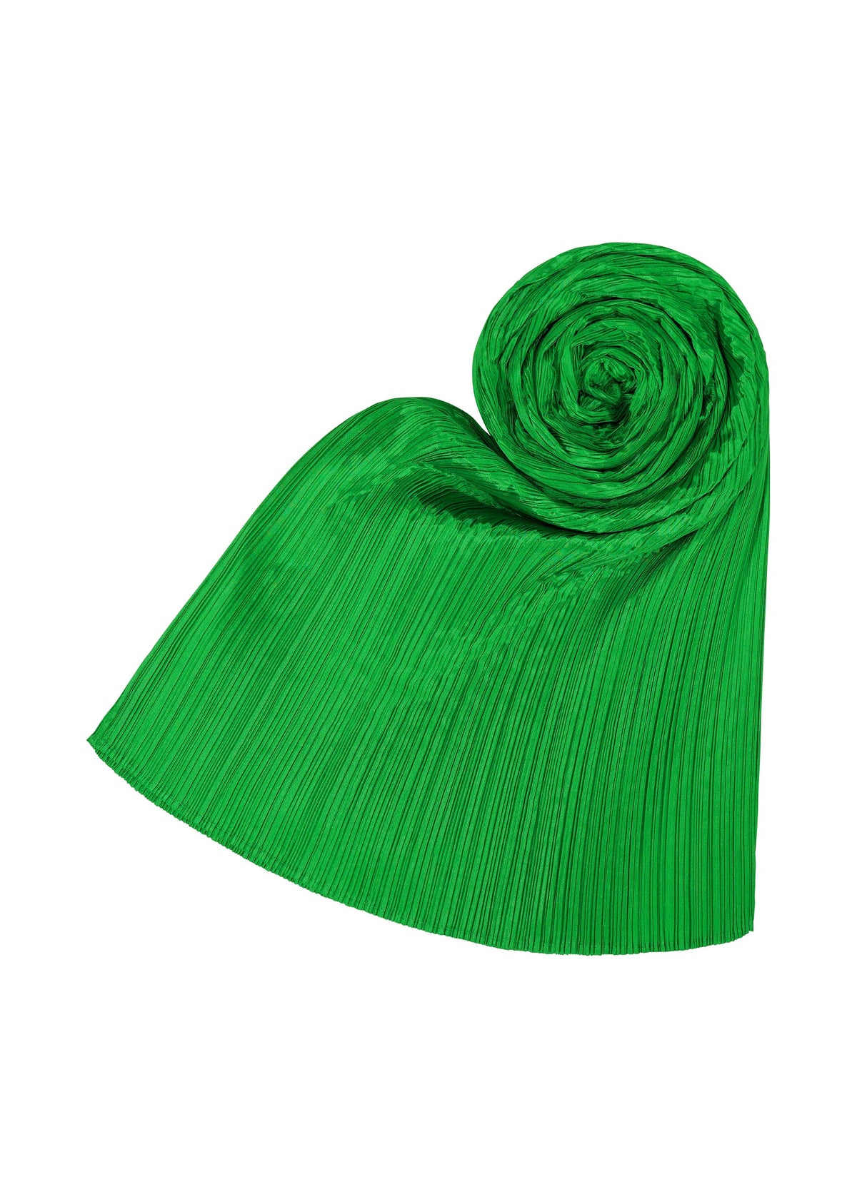 A detail shot of the PLEATS PLEASE ISSEY MIYAKE MADAME T FEBRUARY stole.