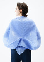 ZIGZAG PLEATS SCARF Stole Saxe Blue