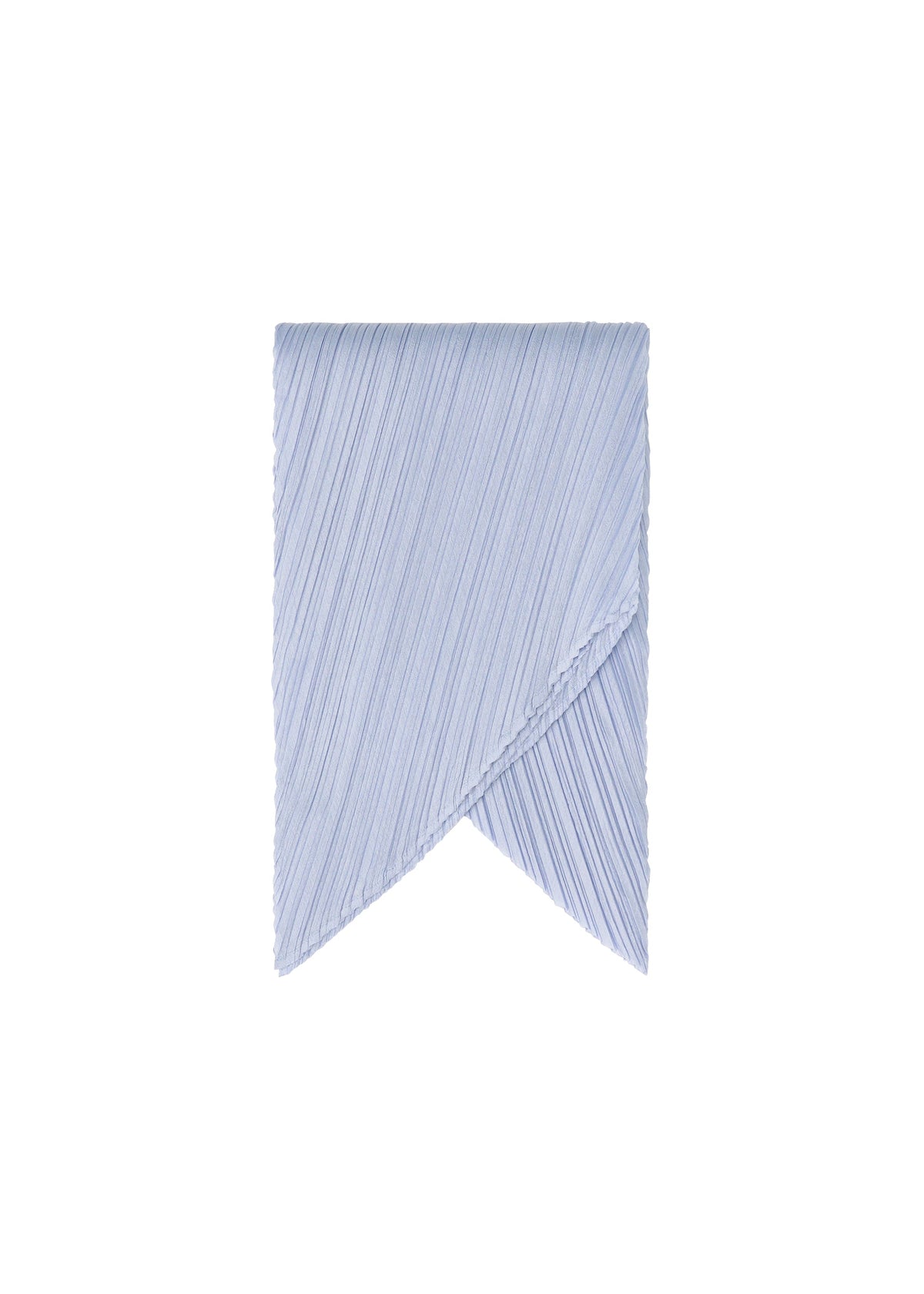 A detail shot of the PLEATS PLEASE ISSEY MIYAKE ZIGZAG PLEATS SCARF stole.
