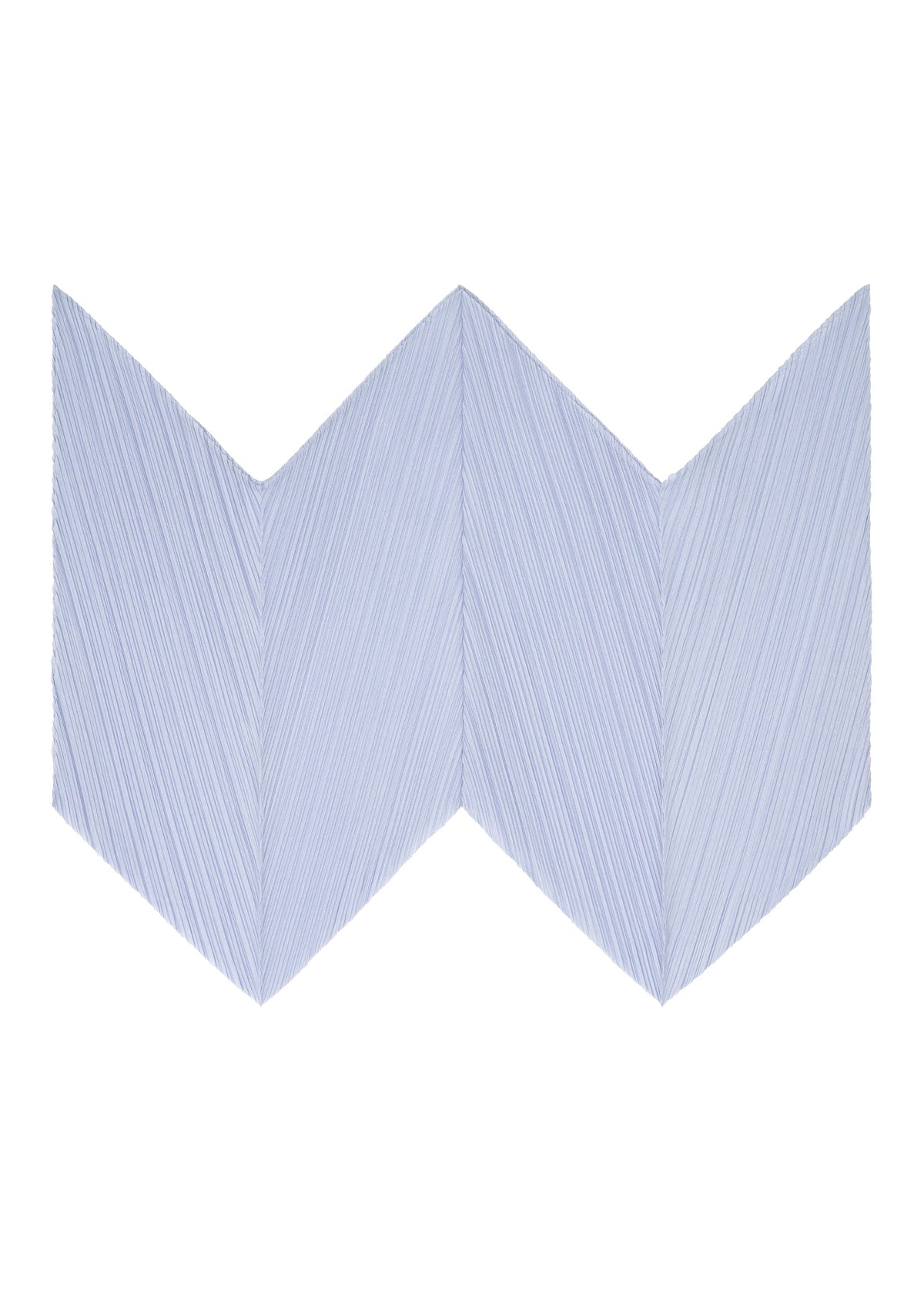 A detail shot of the PLEATS PLEASE ISSEY MIYAKE ZIGZAG PLEATS SCARF stole.
