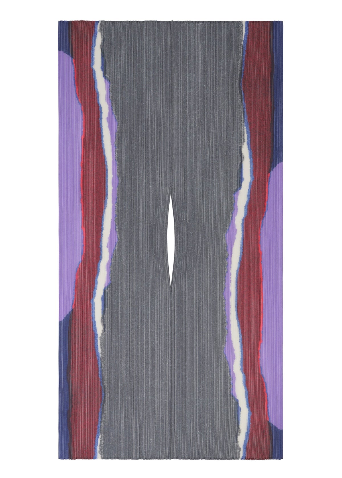 A product shot of the PLEATS PLEASE ISSEY MIYAKE GRAINY COLORS MADAME T stole in .