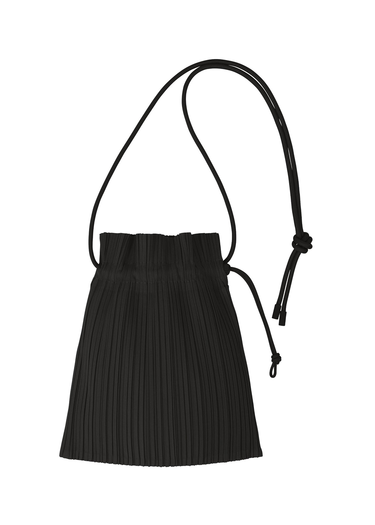 A product shot of the PLEATS PLEASE ISSEY MIYAKE PLEATS MINI POCHETTE bag in black (15).