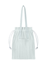A product shot of the PLEATS PLEASE ISSEY MIYAKE PLEATS TOTE BAG bag in light grey (10).