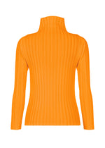 A detail shot of the PLEATS PLEASE ISSEY MIYAKE RIB PLEATS DECEMBER clothing.