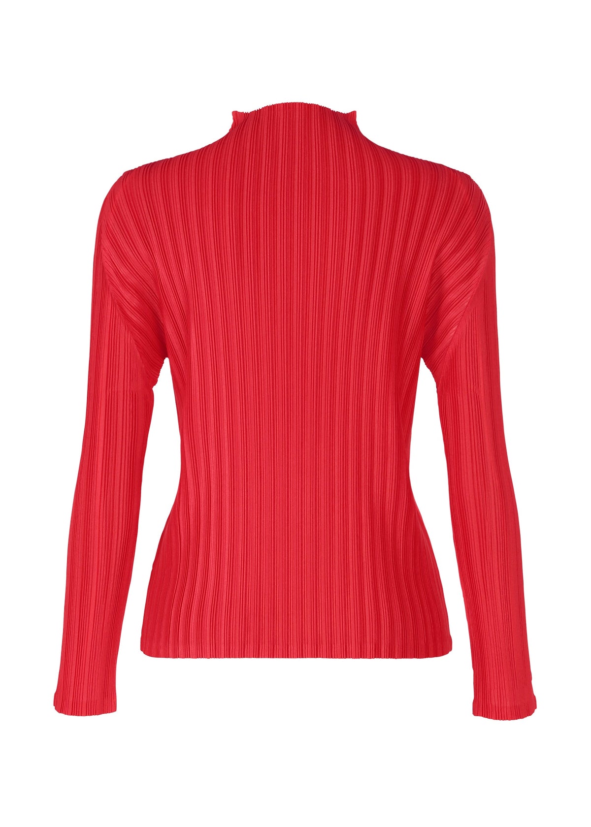 A detail shot of the PLEATS PLEASE ISSEY MIYAKE RIB PLEATS NOVEMBER top.