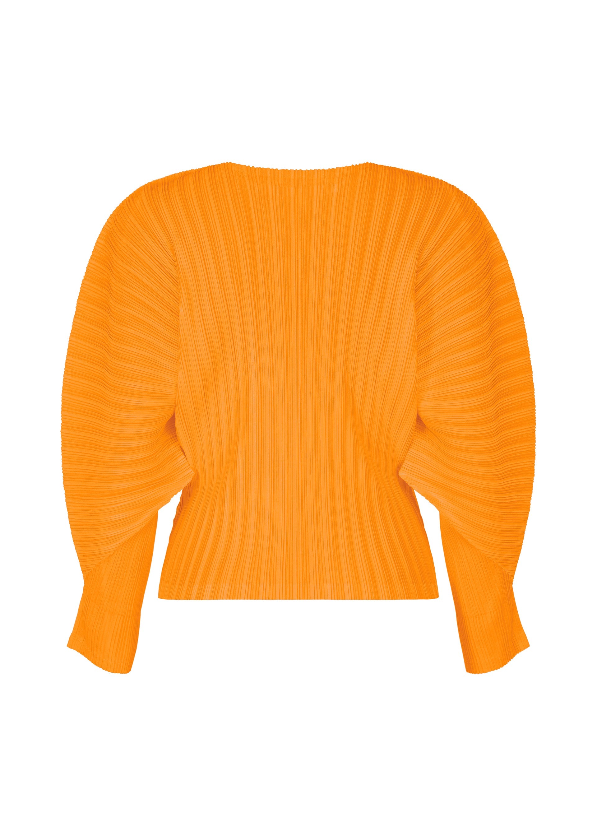 A detail shot of the PLEATS PLEASE ISSEY MIYAKE RIB PLEATS DECEMBER clothing.