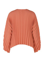 A detail shot of the PLEATS PLEASE ISSEY MIYAKE CIRCULAR cardigan.
