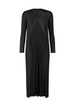 A product shot of the PLEATS PLEASE ISSEY MIYAKE MONTHLY COLORS SEPTEMBER coat in black (15).
