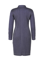 A detail shot of the PLEATS PLEASE ISSEY MIYAKE COTTON DENIM coat.